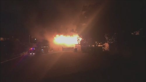 A Brisbane primary school has been declared a crime scene after a fire ripped through one of its buildings overnight.