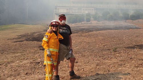 Two months before volunteering, the single mum and AFP detective sergeant underwent surgery for breast cancer.