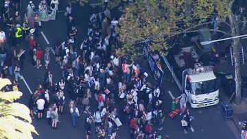 Thousands of school students have descended on Sydney&#x27;s CBD to march for climate action today.