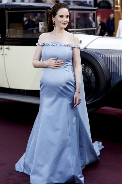 LONDON, ENGLAND - SEPTEMBER 03: Michelle Dockery attends the "Downton Abbey: The Grand Finale" world premiere at Odeon Luxe Leicester Square on September 03, 2025 in London, England. (Photo by John Phillips/Getty Images)