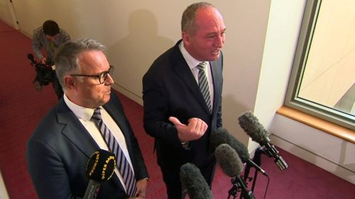 Barnaby Joyce claimed the shadow agriculture and resources spokesman, Joel Fitzgibbon, would lose his job over Labor's climate policy.