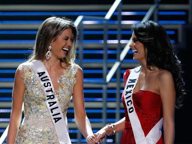 Jesinta Franklin the 2010 Miss Universe Pageant the Mandalay Bay Events Center August 23, 2010 in Las Vegas, Nevada.