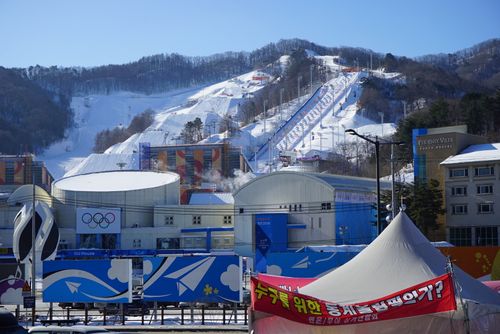 Not all locals are happy about the Winter Olympics. 