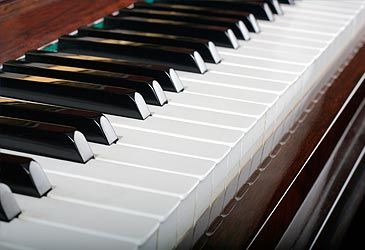 How many keys does a modern piano keyboard have?