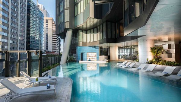 The Westin Brisbane pool with swim-up bar