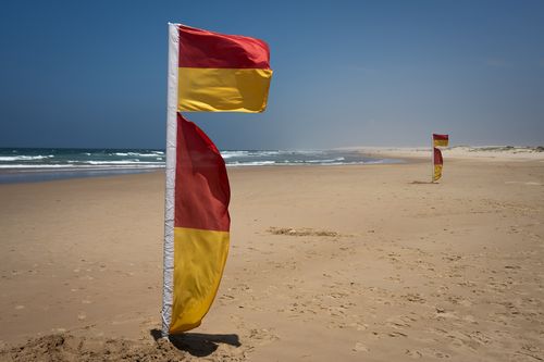 GENERIC: Surf, SLSC, surf life saving club, surf flags, Birubi Beach, Anna Bay. 13th December, 2024. Photo: Wolter Peeters, The Sydney Morning Herald.