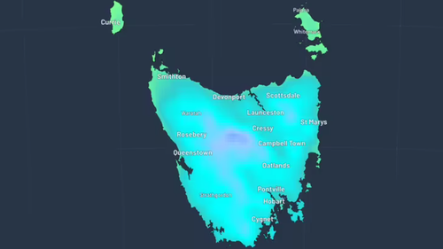 Snow is forecast for Tasmania on Christmas Day. (Weatherzone)