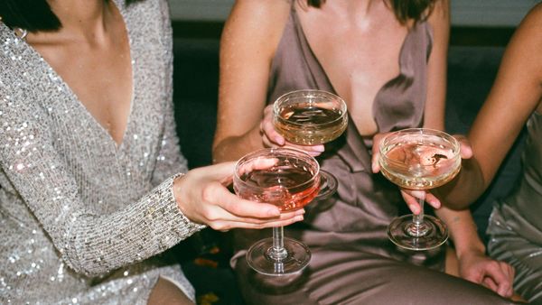 Women with drinks on girls&#x27; night out