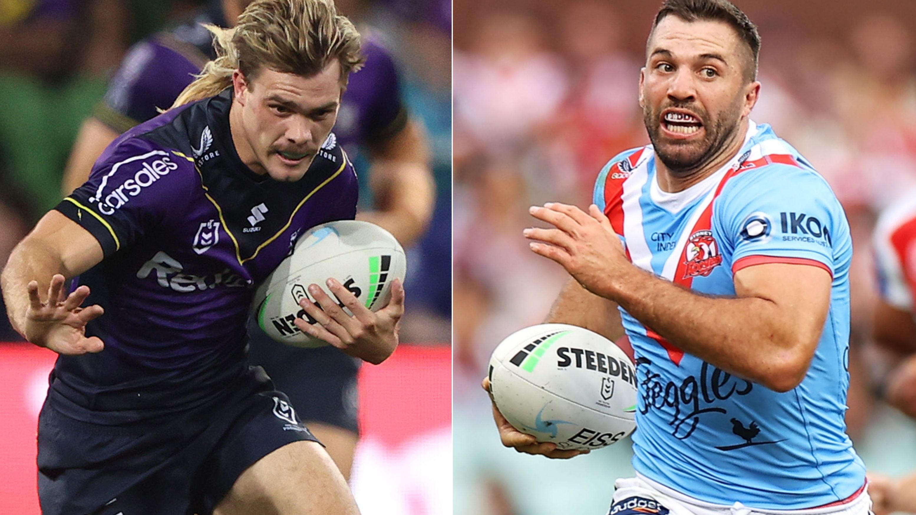 Ryan Papenhuyzen and James Tedesco are racing for the NSW fullback spot.
