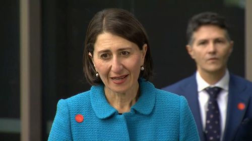 NSW premier Gladys Berejiklian speaking about the coronavirus situation on Thursday May 7, 2020.