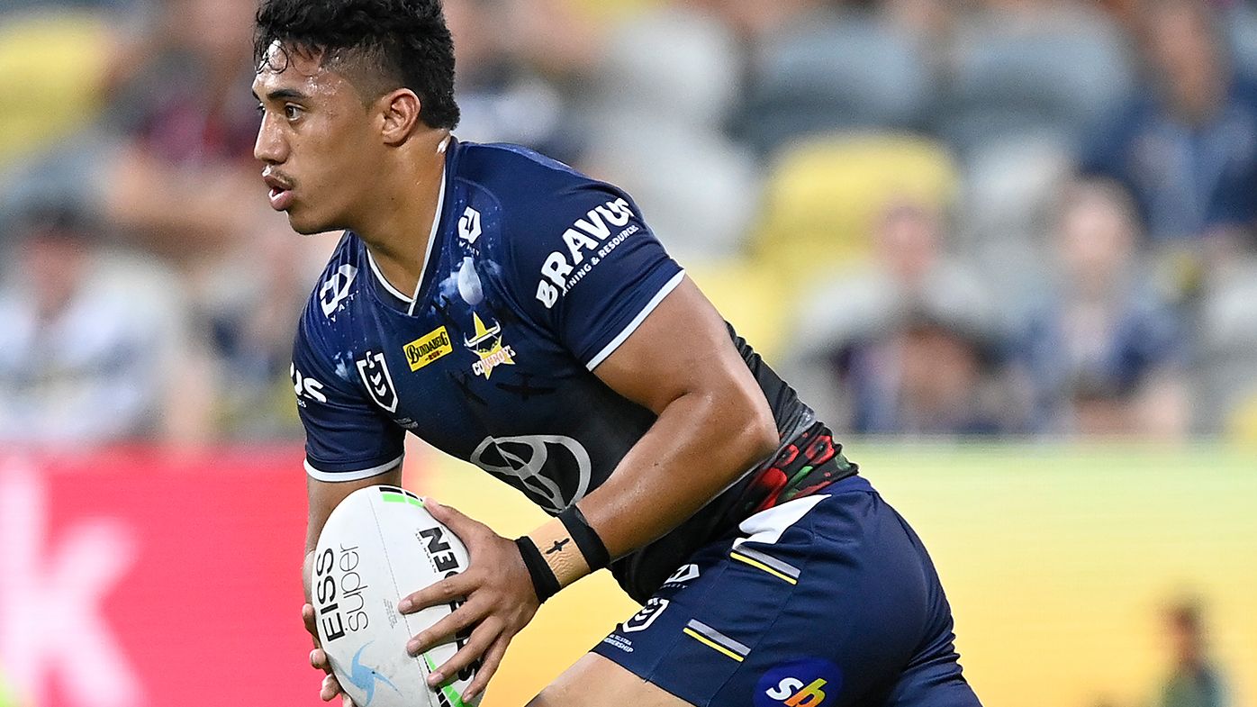 Murray Taulagi in action for North Queensland.