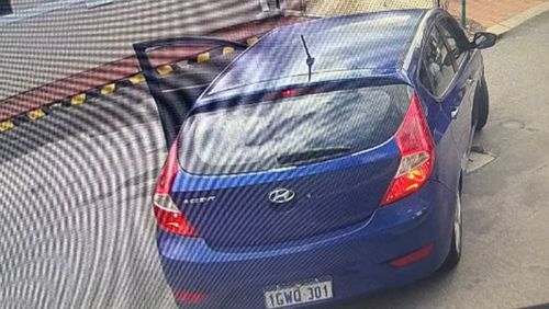 A car that was police say was stolen with a toddler inside. 