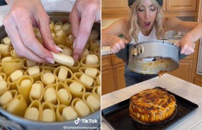 TikTok honeycomb pasta