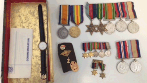 Stolen war medals to be returned to owners in time for ANZAC Day