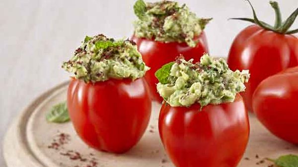 Avocado and sumac spiced stuffed pepper tom