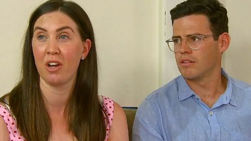 Michael Atkinson and his wife Sophie have explained the horror of watching their 12-week-old son, Paddy choke on a small toy.