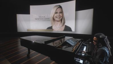 Olivia Newton John is featured in the 2023 Oscars In Memoriam segment