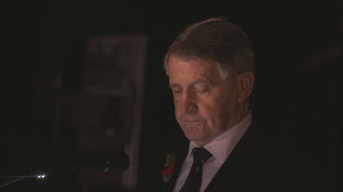 Michael Ruffin delivered the ANZAC Day address at the dawn service in Canberra.