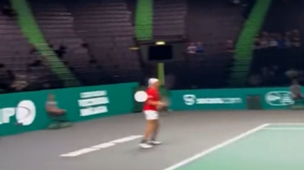 A video taken by Stan Wawrinka shows plenty of empty seats at the Davis Cup. 