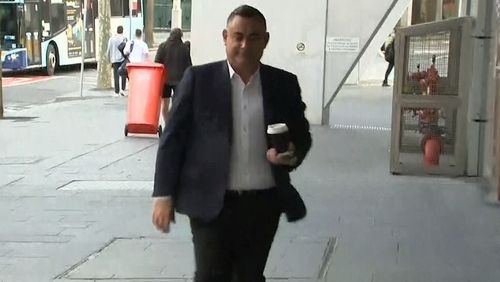 John Barilaro arrives at NSW parliament today.