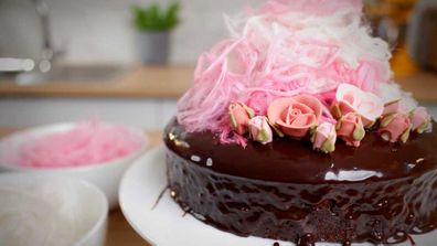 The perfect one-bowl chocolate cake with ganache topping for Quarantine Kitchen