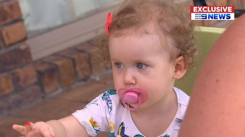 Violet was diagnosed with dehydration. (9NEWS)