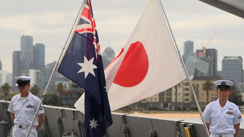 澳大利亚和日本国旗