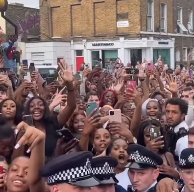 Crowds at Nicki Minaj's London meet and greet