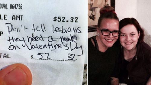 US chef tells lesbian couple it's 'a waste not to have a man' on Valentine’s Day