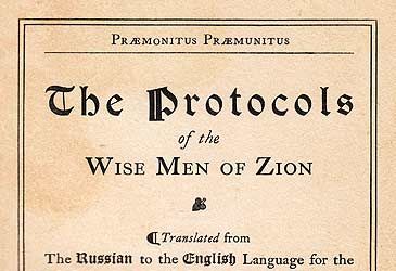 Protocols of the Elders of Zion is claimed as "proof" of a global plot by which religion?