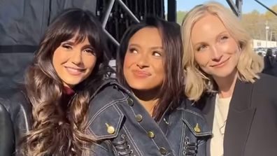 Nina Dobrev, Candice King and Kat Graham 