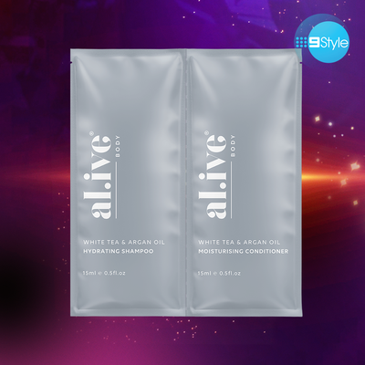 Alive Body - Hydrating Shampoo & Moisturising Conditioner Dual Sample - White Tea & Argan Oil 
