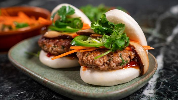 Impossible Foods&#x27; plant based pork sausage bao buns