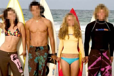 A gaggle of attractive Aussie teenagers perfected their surfing skills at this beachside academy &mdash; best school ever! But which TV show did they star in?