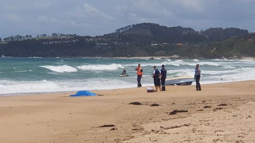 A search of the area is currently being conducted by local Surf Life Saving crews, Marine Rescue and the Westpac Life Saver Rescue Helicopter.
