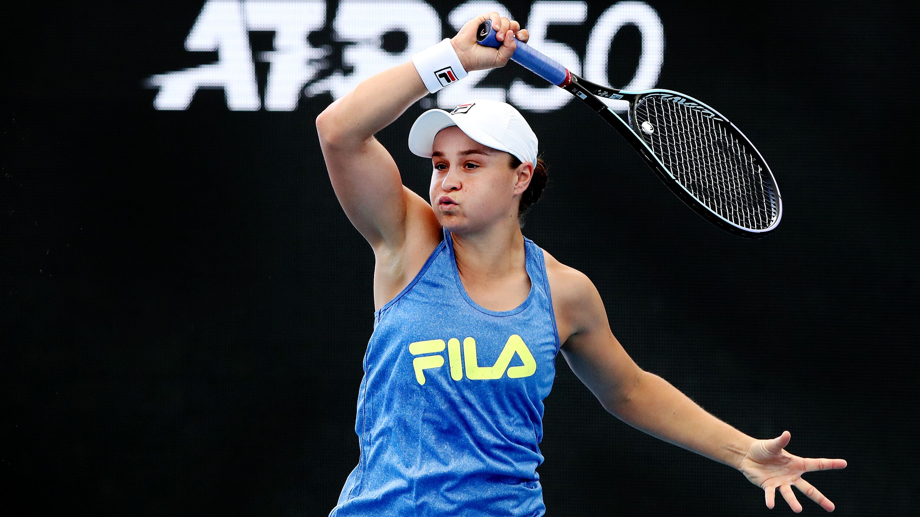 Ashleigh Barty of Australia during a practice session during day one of the 2022 Adelaide International.