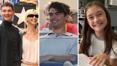 Four of Jude Law's seven children, Raffety, Iris, Rudy and Ada.