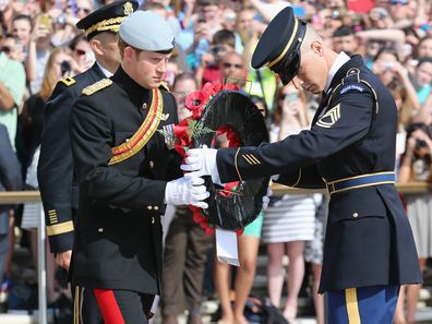 Prince Harry at the Arlington National Cemetery on May 10, 2013.