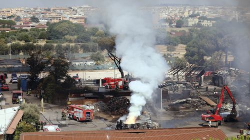 A gas station explosion early Friday in southeastern Rome injured at least 40 people, including 11 police officers and one firefighter, but immediate rescue intervention avoided a much more tragic outcome, local authorities and rescuers said.