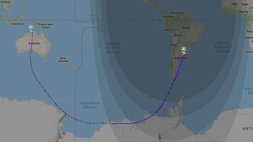 Qantas has flown its longest ever flight.