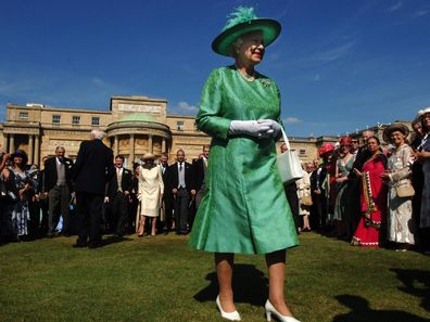 Queen Elizabeth ll hosts a Garden Party at Buckingham Palace on July 11 2006. (Photo by Anwar Hussein Collection/ROTA/WireImage)