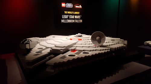 The impressive spectacle is being housed at Legoland Chadstone. (9NEWS)