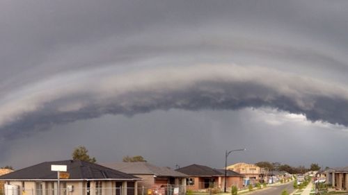 Storm clouds over Penrith, NSW. (Jason Stead)