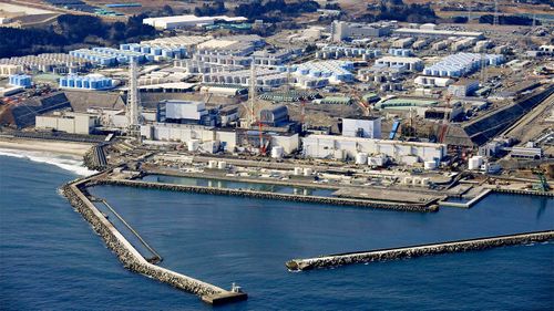 Fukushima Daiichi nuclear power plant in Okuma town.
