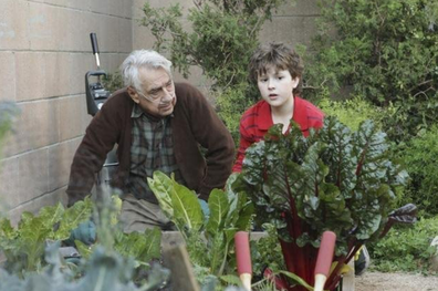 Philip Baker Hall and Nolan Gould