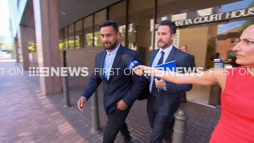 Kenny Edwards leaving court today. (9NEWS)