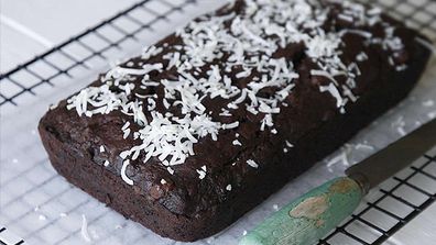 Chocolate, coconut and banana bread