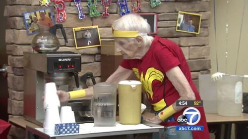 Ms Cotter has volunteered at the senior centre for 25 years. (KABC-7)