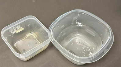 What is this white stuff that shows up on my plastic Tupperware and how do  I remove it? : r/CleaningTips