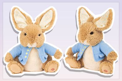 9PR: Beatrix Potter Animated Peter Rabbit Peek-A-Ears Plush Toy